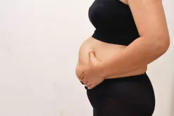 Close Up Of A Woman's Belly