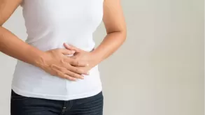 Women Having Abdominal Pain Due To Ulcer
