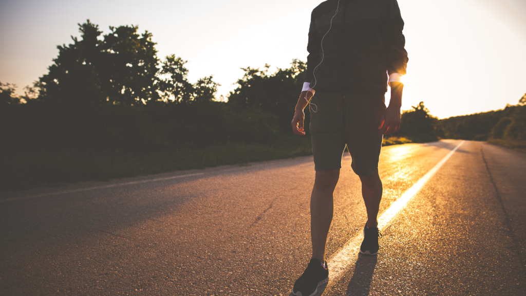combining walking with other gentle exercises